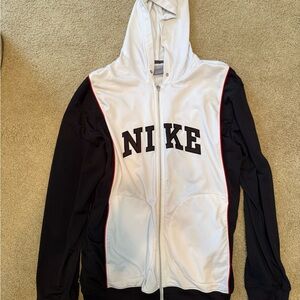 Nike Cream and Black Jacket